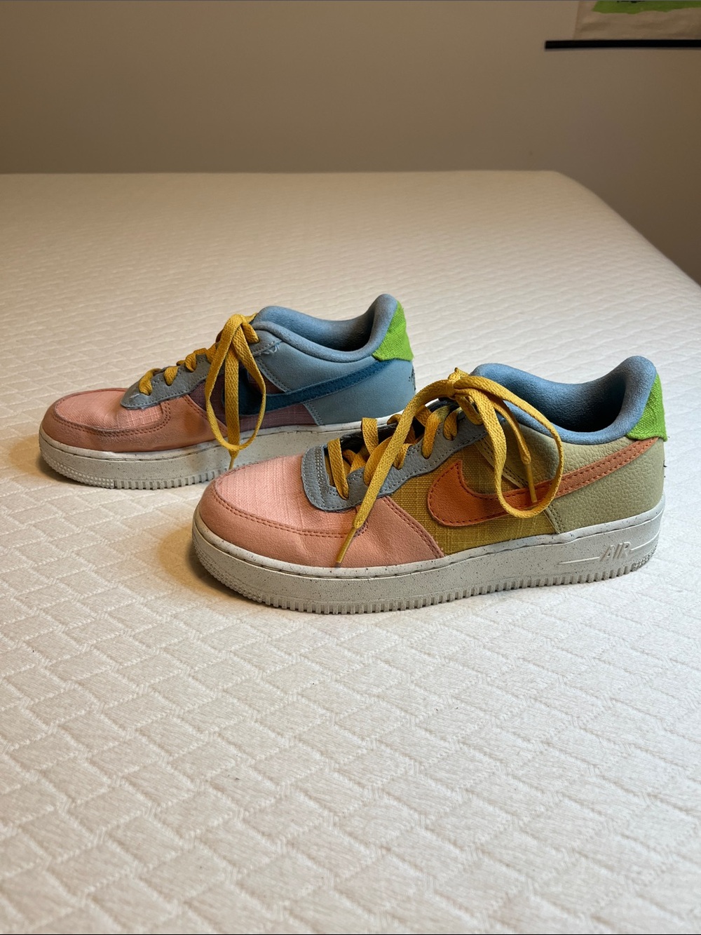Nike Sun Club Multicolor Low-Top Sneakers in Pink, Blue, Yellow & Green, 6.5Y
